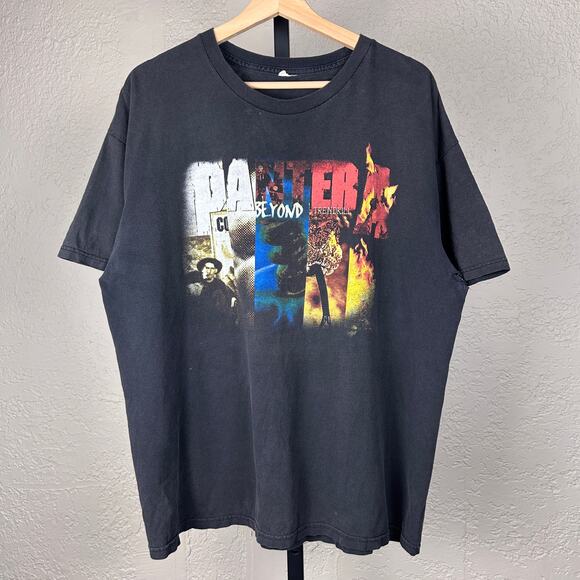 Pantera Vintage Collage Y2K Album Cover XL Faded Distressed Tee - Picture 1 of 5